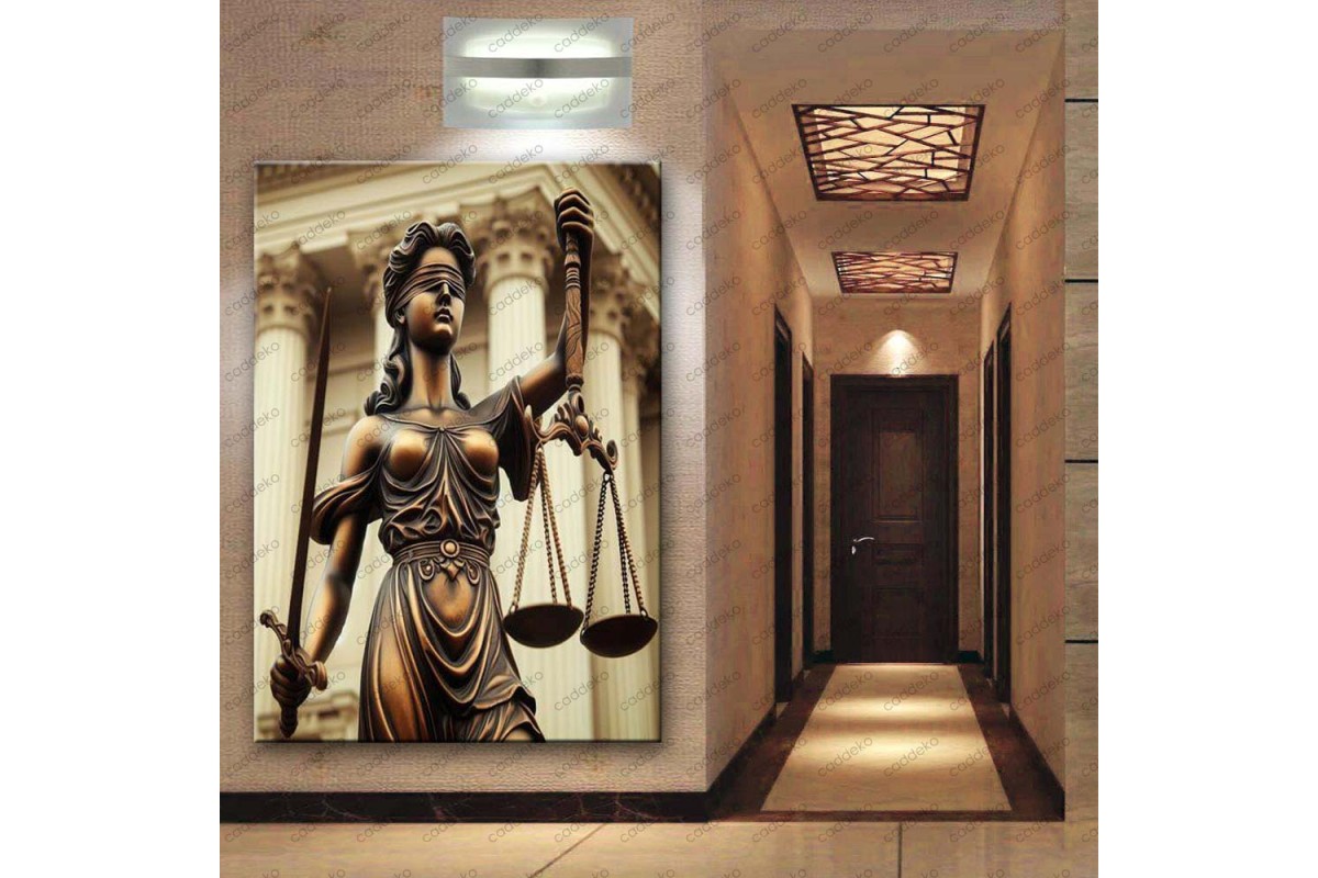 Adalet Tanrıçası Themis Avukat Hukuk Tablosu hkk27