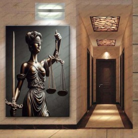 Adalet Tanrıçası Themis Avukat Hukuk Tablosu hkk29
