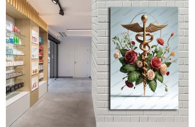 Eczane, Eczacı Dekorasyonu Eczacı Simgesi Tablosu ecz1