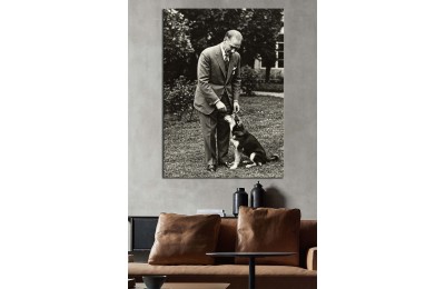 dkm-k64-21 Atataürk Yavru Köpek Severken Tablo 