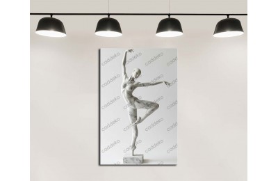 dkmr565 Dans Eden Kadın Heykeli Tablosu Dekoratif Tablo 