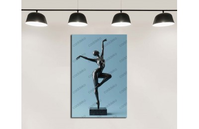 dkmr569 Dans Eden Kadın Heykeli Tablosu Dekoratif Tablo 