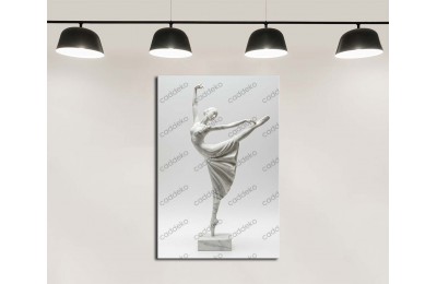 dkmr584 Dans Eden Kadın Heykeli Tablosu Dekoratif Tablo 