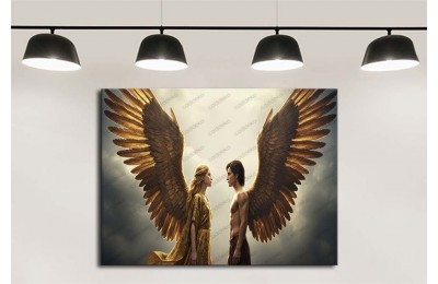 dkmr588 Düşmüş Melekler Dekoratif Tablo 