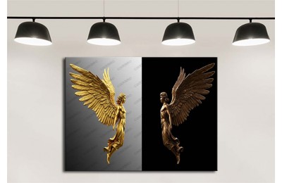 dkmr591 Düşmüş Melekler Dekoratif Tablo 