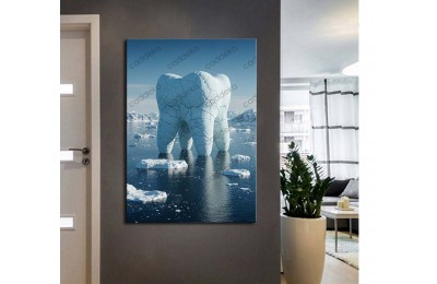 dsc670 Ağız ve Diş Polikliniği, Dişçi Tabloları, Diş Hekimi, Buzul, Buz Dağı Tablo