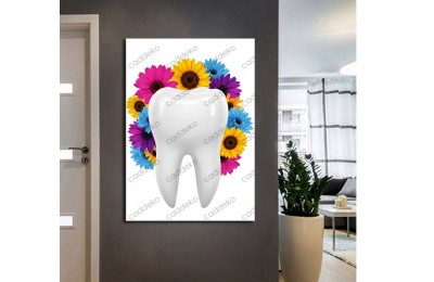 dsc672 Ağız ve Diş Polikliniği, Dişçi Tabloları, Diş Hekimi, Çiçekler Tablo