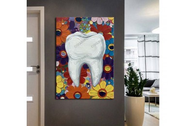 dsc681 Ağız ve Diş Polikliniği, Dişçi Tabloları, Diş Hekimi, Yağlı Boya Gröünüm Tablo