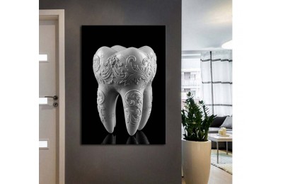 dsc703 Ağız ve Diş Polikliniği, Dişçi Tabloları, Diş Hekimi, Barok Tarz Tablo