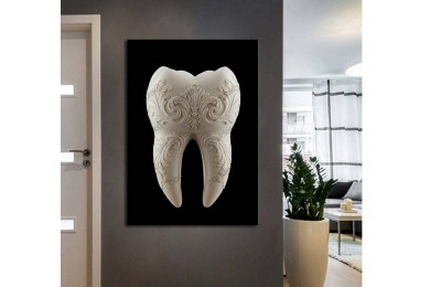dsc704 Ağız ve Diş Polikliniği, Dişçi Tabloları, Diş Hekimi, Barok Tarz Tablo