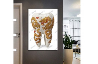 dsc711 Ağız ve Diş Polikliniği, Dişçi Tabloları, Diş Hekimi, Çin Ejderi Tablo