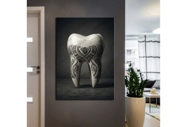 dsc766 Ağız ve Diş Polikliniği, Dişçi Tabloları, Diş Hekimi, Afrika Figür Gravür Tablo