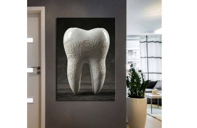 dsc767 Ağız ve Diş Polikliniği, Dişçi Tabloları, Diş Hekimi, Afrika Figür Gravür Tablo