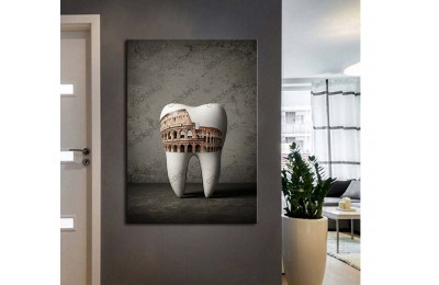 dsc781 Ağız ve Diş Polikliniği, Dişçi Tabloları, Diş Hekimi, Roma Kolezyum Tablo