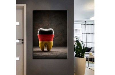 dsc788 Ağız ve Diş Polikliniği, Dişçi Tabloları, Diş Hekimi, Almanya Bayrağı Tablo