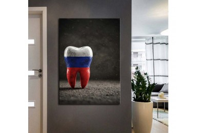 dsc795 Ağız ve Diş Polikliniği, Dişçi Tabloları, Diş Hekimi, Rus Bayrağı Tablo