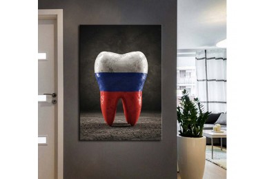 dsc796 Ağız ve Diş Polikliniği, Dişçi Tabloları, Diş Hekimi, Rus Bayrağı Tablo