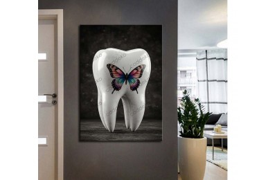 dsc805 Ağız ve Diş Polikliniği, Dişçi Tabloları, Diş Hekimi, Kelebek Tablo