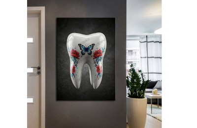 dsc806 Ağız ve Diş Polikliniği, Dişçi Tabloları, Diş Hekimi, Kelebek Tablo