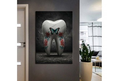 dsc807 Ağız ve Diş Polikliniği, Dişçi Tabloları, Diş Hekimi, Kelebek Tablo
