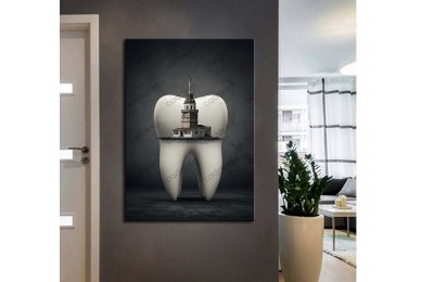 dsc831 Ağız ve Diş Polikliniği, Dişçi Tabloları, Diş Hekimi, İstanbul Kız Kulesi Tablo