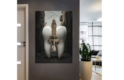 dsc834 Ağız ve Diş Polikliniği, Dişçi Tabloları, Diş Hekimi, İzmir Saat Kulesi Tablo