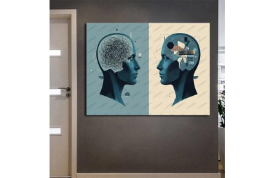 psk113 Psikolog, Psikoterapi ve Psikiyatri Merkezi, Terapi Odası Hastasıyla Konuşan Terapist Tablo