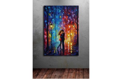 dkmr611 Dekoratif Çok Renkli Aşk ve Romantizm Temalı Tablo