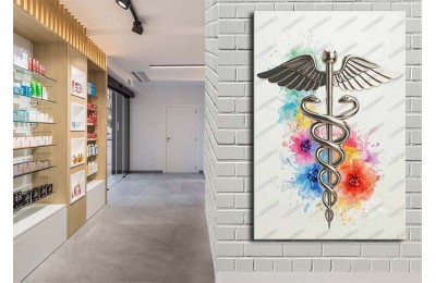 ecz10 Eczane, Eczacı Dekorasyonu Eczacı Simgesi Tablosu