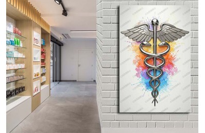 ecz11 Eczane, Eczacı Dekorasyonu Eczacı Simgesi Tablosu