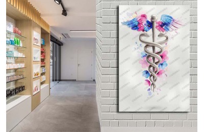 ecz12 Eczane, Eczacı Dekorasyonu Eczacı Simgesi Tablosu