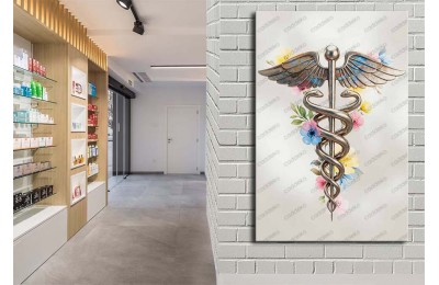 ecz13 Eczane, Eczacı Dekorasyonu Eczacı Simgesi Tablosu