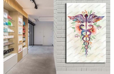 ecz14 Eczane, Eczacı Dekorasyonu Eczacı Simgesi Tablosu
