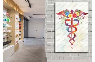 ecz15 Eczane, Eczacı Dekorasyonu Eczacı Simgesi Tablosu
