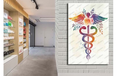 ecz17 Eczane, Eczacı Dekorasyonu Eczacı Simgesi Tablosu