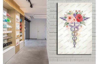 ecz20 Eczane, Eczacı Dekorasyonu Eczacı Simgesi Tablosu