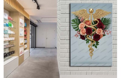 ecz9 Eczane, Eczacı Dekorasyonu Eczacı Simgesi Tablosu