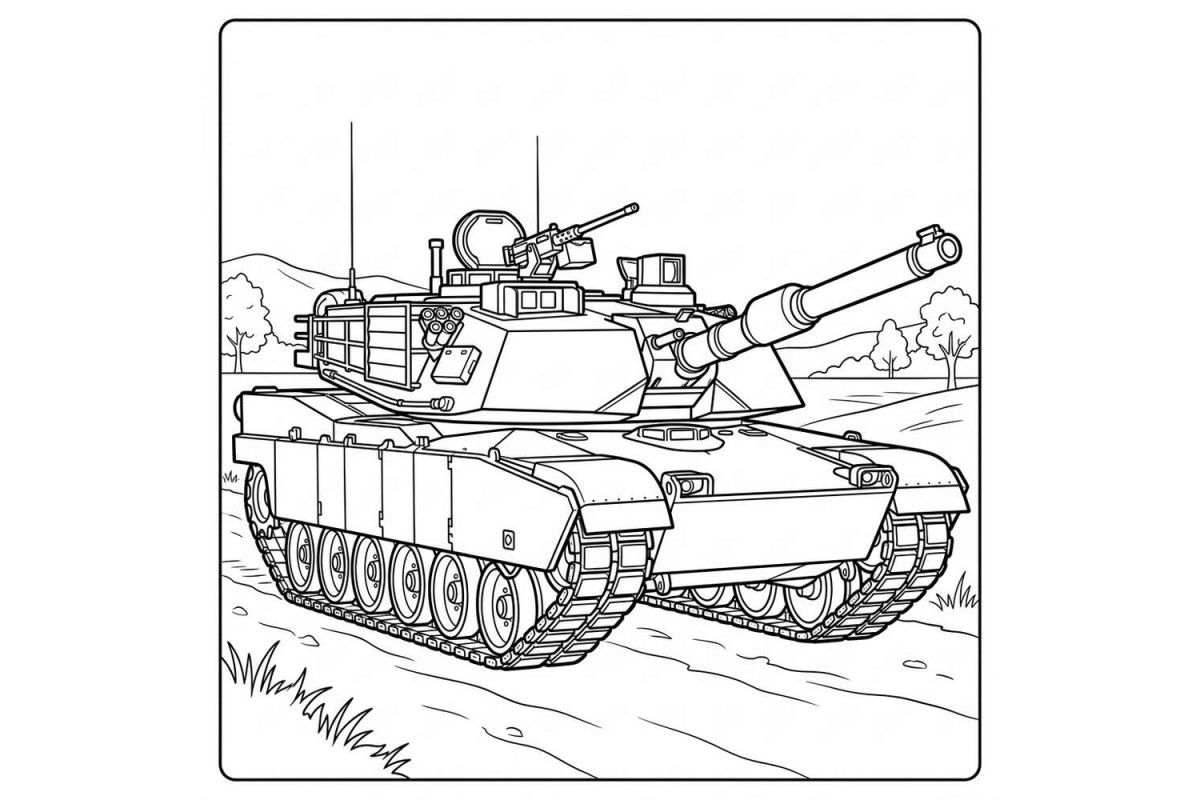 Tank Çocuklar İçin Yapışkanlı Kanvas Bezi Resim Boyama BYM-01 Tank Çocuklar İçin Yapışkanlı Kanvas Bezi Resim Boyama BYM-01