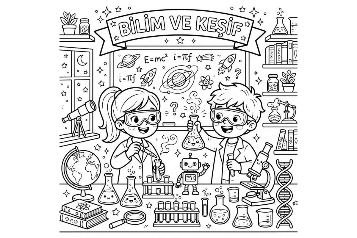 Minik Kaşifler Çocuklar İçin Yapışkanlı Kanvas Bezi Resim Boyama BYM-18