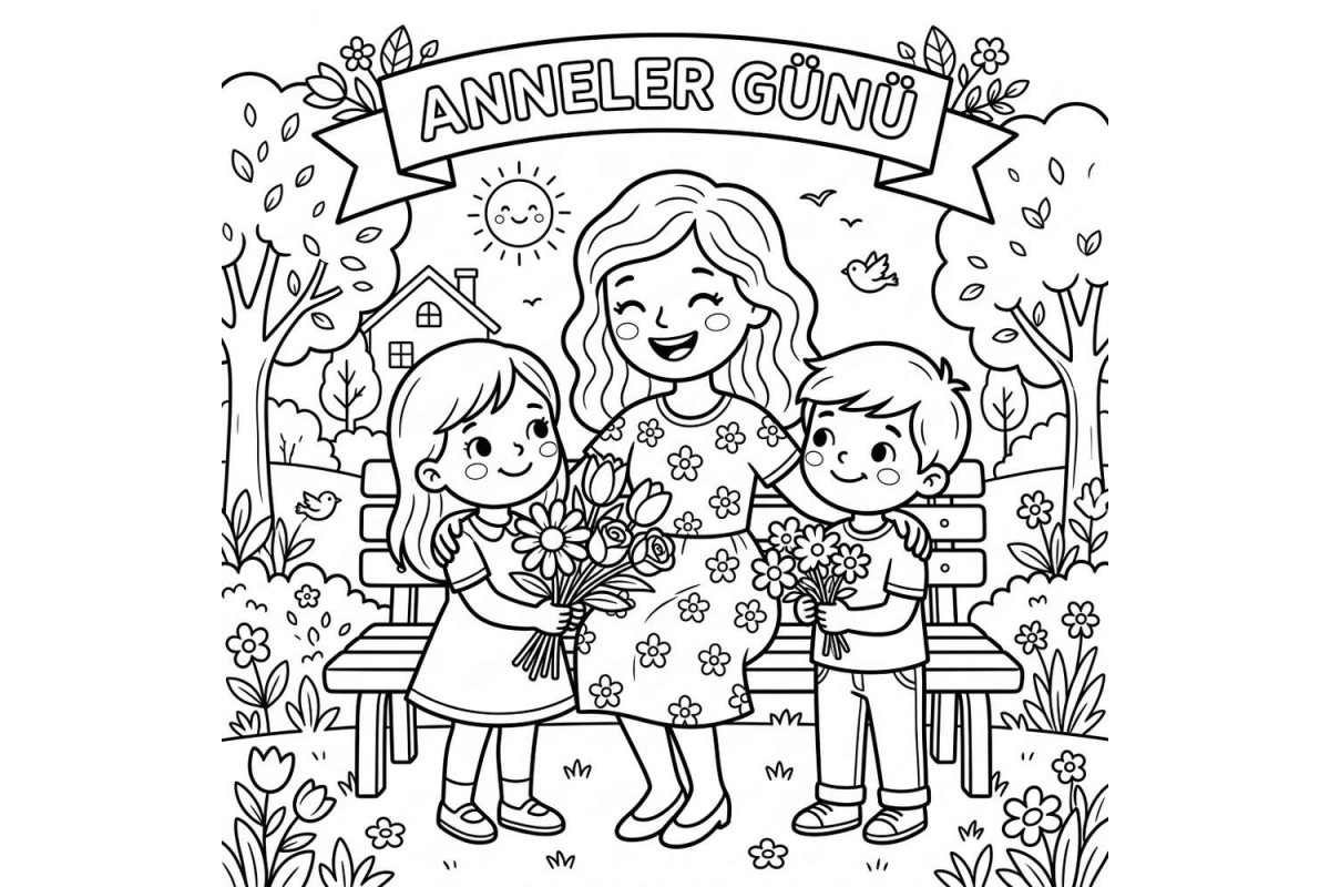 Anneler Günü Çocuklar İçin Yapışkanlı Kanvas Bezi Resim Boyama BYM-26 Anneler Günü Çocuklar İçin Yapışkanlı Kanvas Bezi Resim Boyama BYM-26