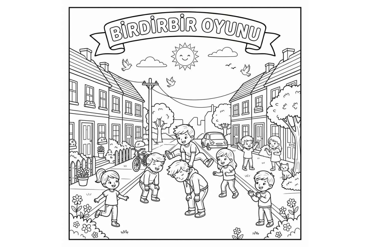Birdirbir Oyunu Çocuklar İçin Yapışkanlı Kanvas Bezi Resim Boyama BYM-28 Birdirbir Oyunu Çocuklar İçin Yapışkanlı Kanvas Bezi Resim Boyama BYM-28