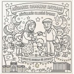 Ramazan Bayramı Çocuklar İçin Yapışkanlı Kanvas Bezi Resim Boyama BYM-45 Ramazan Bayramı Çocuklar İçin Yapışkanlı Kanvas Bezi Resim Boyama BYM-45