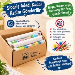 Mevsimler Sonbahar Çocuklar İçin Yapışkanlı Kanvas Bezi Resim Boyama BYM-72
