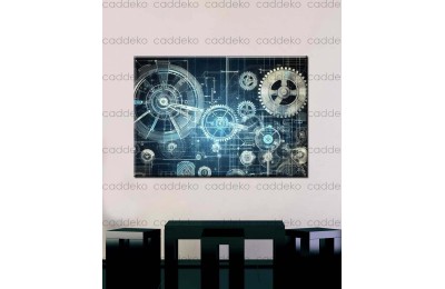 Mimarlık Ofisi Dekorasyonu İçin Kanvas Tablo dkmr317