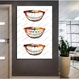 Ağız ve Diş Sağlığı Polikliniği Tabloları Dekoratif Diş, Dekoratif Dişçi, Dişçi Dekorasyonu dsc-101