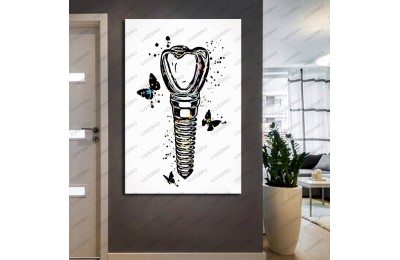 Ağız ve Diş Sağlığı Polikliniği Tabloları Dekoratif Diş, Dekoratif Dişçi, Dişçi Dekorasyonu dsc-120