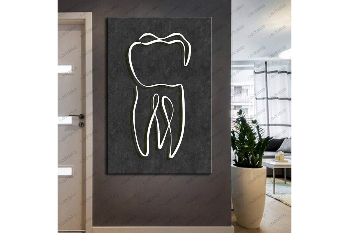 Ağız ve Diş Sağlığı Polikliniği Tabloları Dekoratif Diş, Dekoratif Dişçi, Dişçi Dekorasyonu dsc-170c