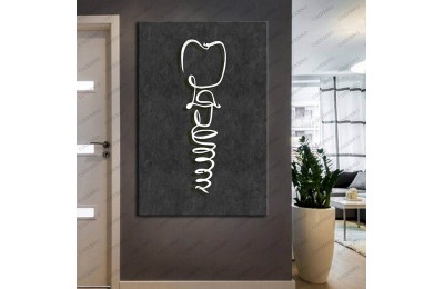 Ağız ve Diş Sağlığı Polikliniği Tabloları Dekoratif Diş, Dekoratif Dişçi, Dişçi Dekorasyonu dsc-174c