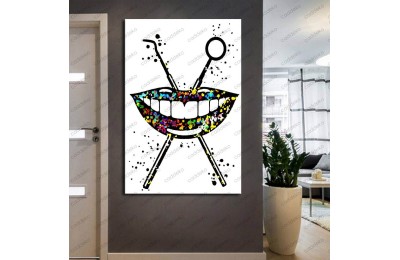 Ağız ve Diş Sağlığı Polikliniği Tabloları Dekoratif Diş, Dekoratif Dişçi, Dişçi Dekorasyonu dsc-73R