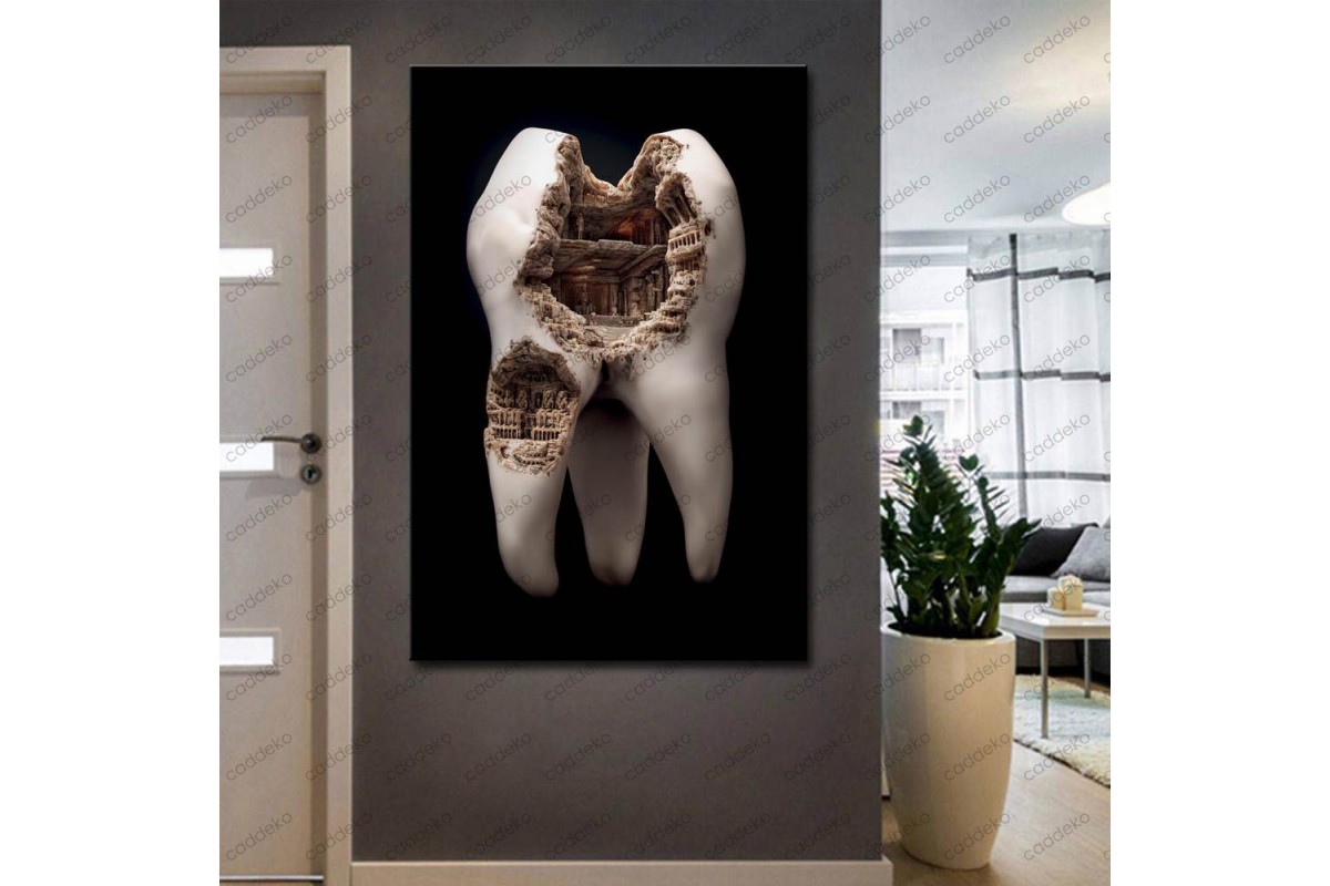 Ağız ve Diş Sağlığı Polikliniği Tabloları Dekoratif Diş, Dekoratif Dişçi, Dişçi Dekorasyonu dsc-85